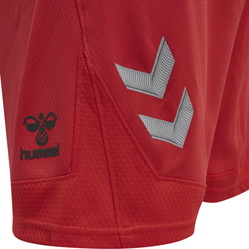 hmlLEAD POLY SHORTS, TRUE RED, packshot