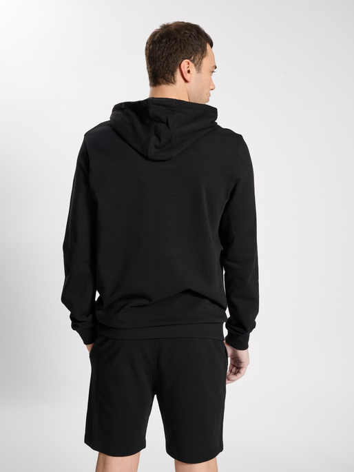 hmlIC FRED HOODIE, BLACK, model