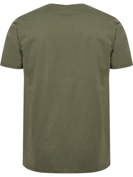 hmlLEGACY T-SHIRT, DEEP LICHEN GREEN, packshot