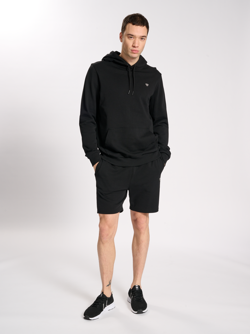 hmlIC FRED HOODIE, BLACK, model