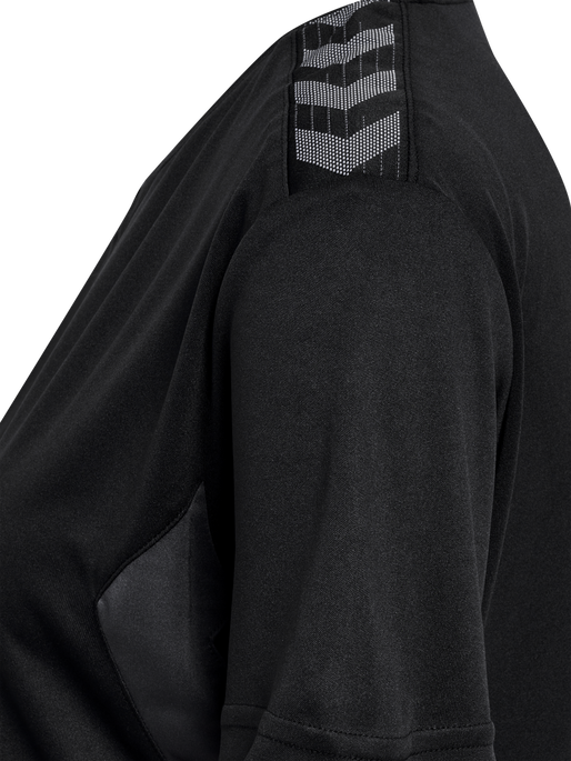 hmlAUTHENTIC PL JERSEY S/S WOMAN, BLACK, packshot