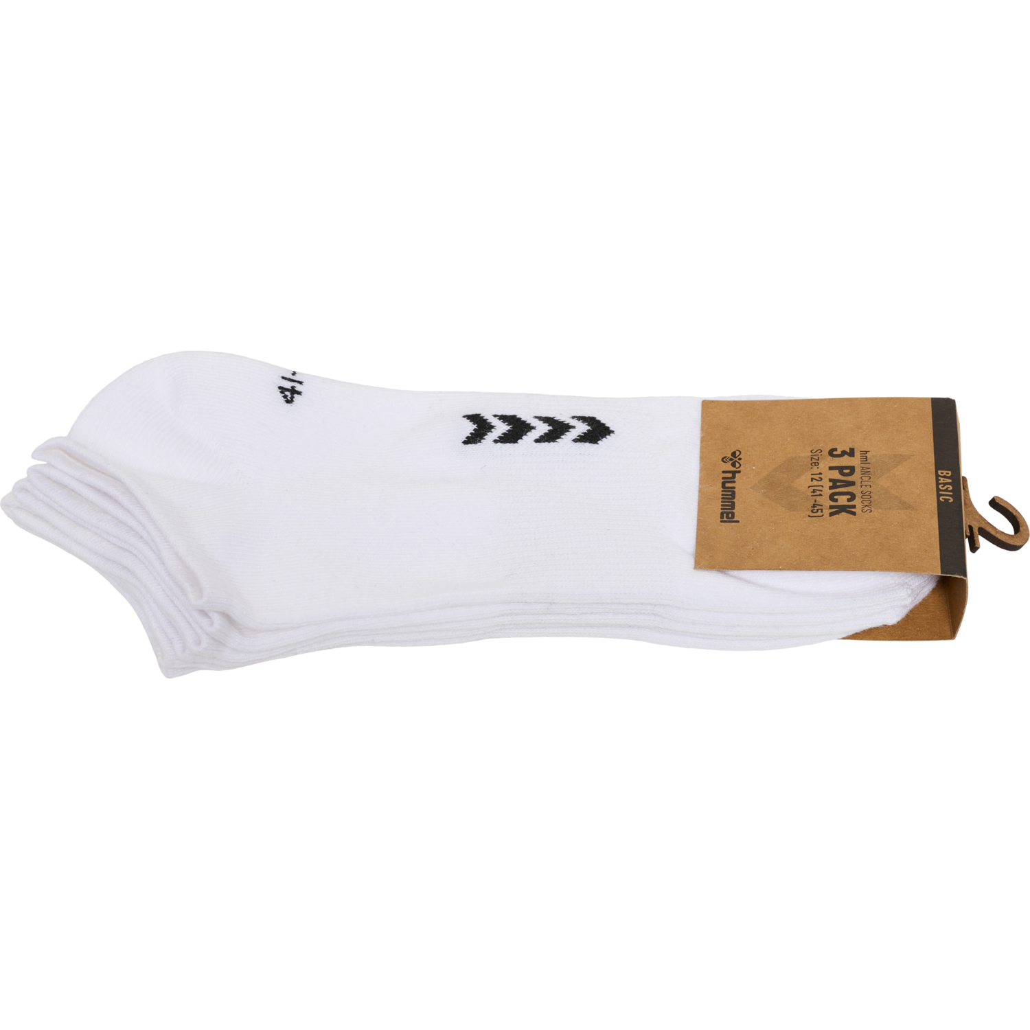 hmlANCLE 3-PACK SOCKS, WHITE, packshot