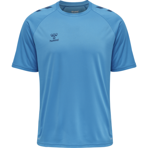 hmlCORE XK CORE POLY T-SHIRT S/S, BLUE DANUBE hmlCORE XK CORE POLY T-SHIRT S/S, BLUE DANUBE, packshot