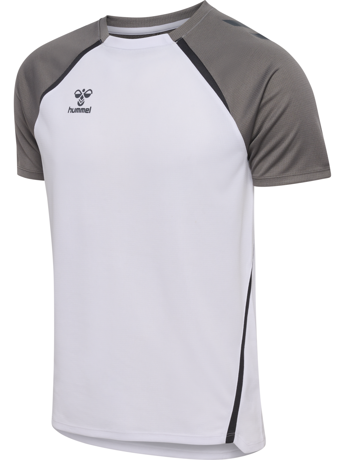 hmlLEAD 2.0 JERSEY S/S, WHITE/STEEL GRAY, packshot