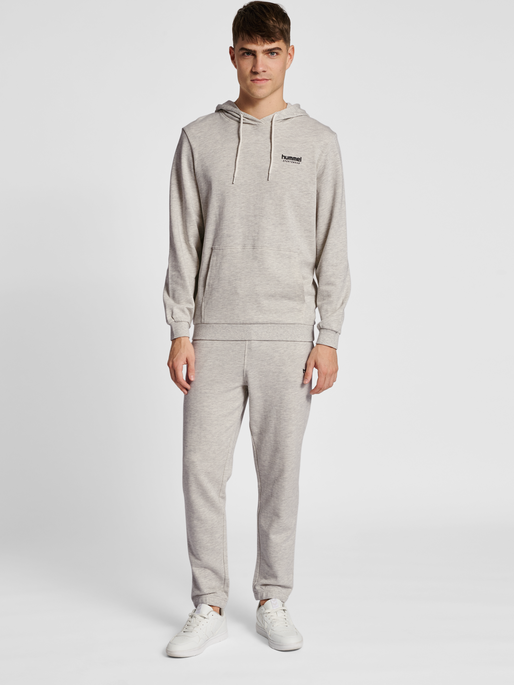 hmlLGC GABE HOODIE, TOFU MELANGE, model