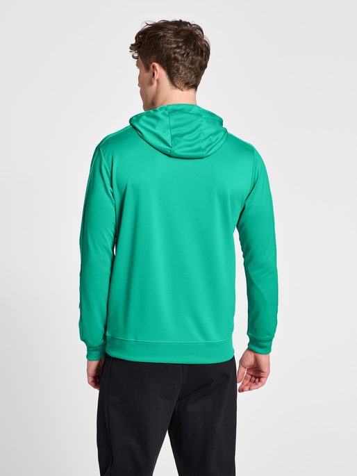 hmlPROMO POLY HOODIE, ATLANTIS, model