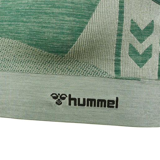 hmlCLEA SEAMLESS  SPORTS TOP, LAUREL WREATH/LILY PAD MELANGE hmlCLEA SEAMLESS  SPORTS TOP, LAUREL WREATH/LILY PAD MELANGE, packshot