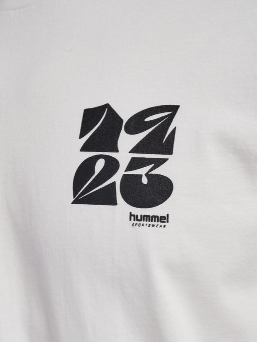 hmlREGULAR GRAPHIC TEE S/S, WHITE/BLACK hmlREGULAR GRAPHIC TEE S/S, WHITE/BLACK, packshot