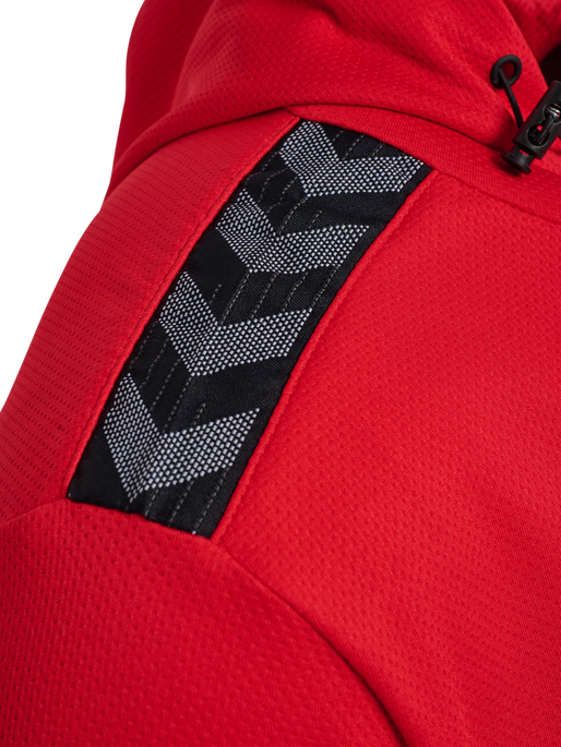 hmlAUTHENTIC PL ZIP HOODIE, TRUE RED, packshot