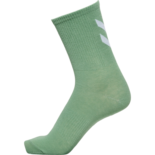 hmlCHEVRON COL 4-PACK SOCKS MIX, MIX GREEN SPRUCE/CELESTIAL BLUE, packshot