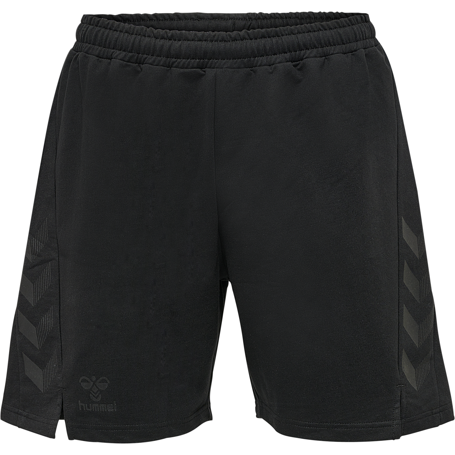 hmlOFFGRID COTTON SHORTS, JET BLACK/FORGED IRON, packshot