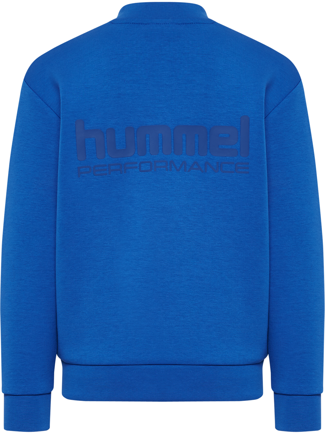 hmlJR FAST TECH FLEECE CREW, OLYMPIAN BLUE, packshot
