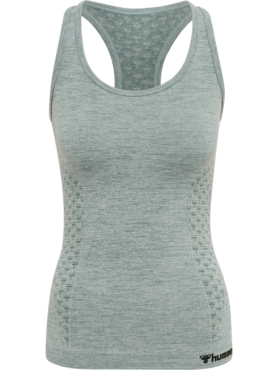 hmlCI SEAMLESS TOP, NORTH ATLANTIC MELANGE, packshot
