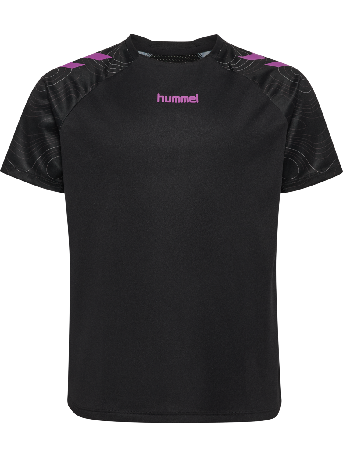 hmlBLAZE 2.0 TRAINING JERSEY KIDS, BLACK/DAHLIA, packshot
