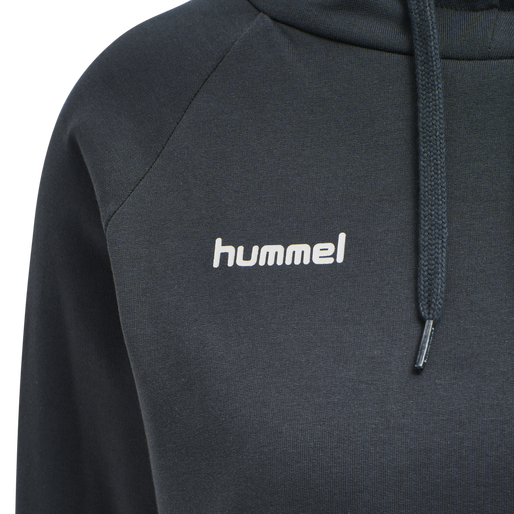 HMLGO COTTON HOODIE WOMAN, INDIA INK HMLGO COTTON HOODIE WOMAN, INDIA INK, packshot