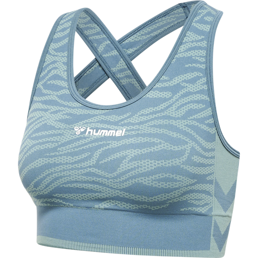 hmlMT SAGA SEAMLESS SPORTS TOP, NORTH ATLANTIC, packshot