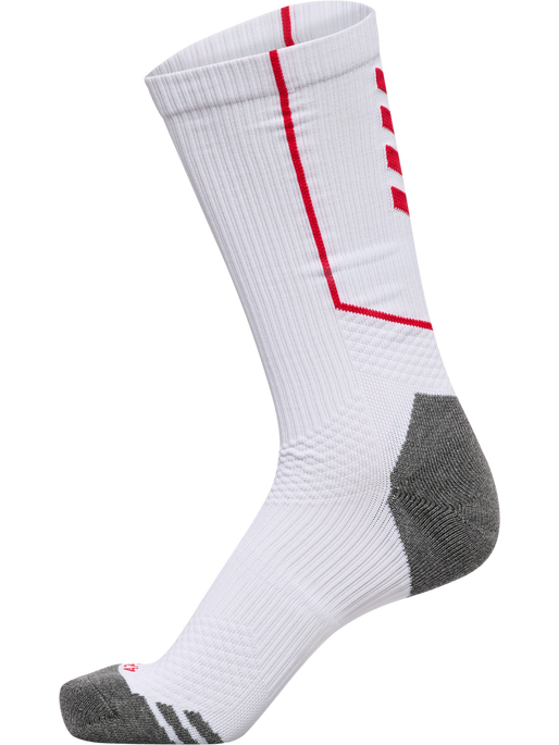 hmlPRO TRAINING SOCKS LOW, WHITE/TRUE RED, packshot