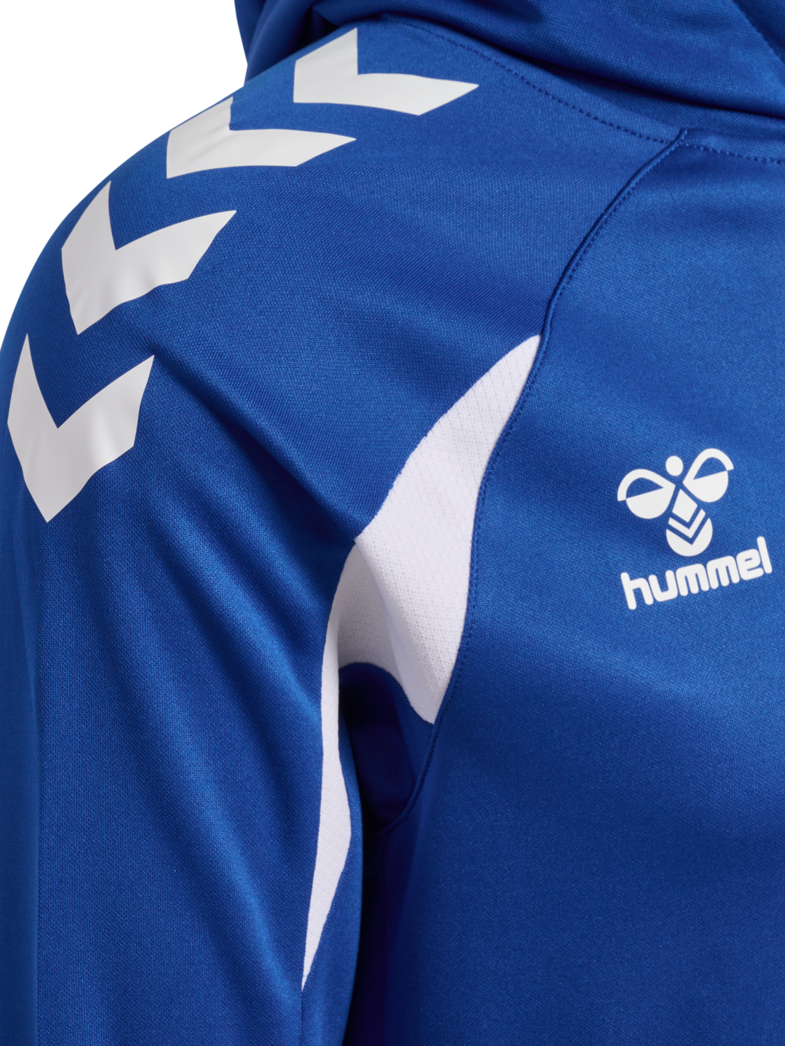 hmlCORE 2.0 HOODIE, TRUE BLUE/WHITE, packshot