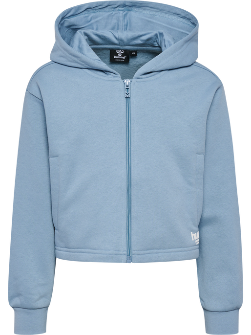 hmlZIPPI ZIP HOODIE, ASHLEY BLUE, packshot