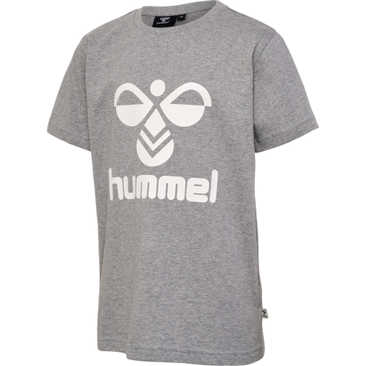 hmlTRES T-SHIRT S/S 2-PK, GREY MELANGE/TWILIGHT MAUVE, packshot