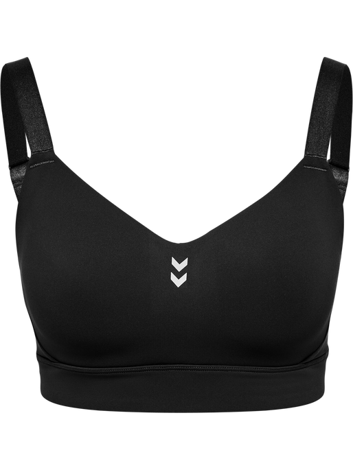hmlPULSE HIGH SUPPORT BRA, BLACK hmlPULSE HIGH SUPPORT BRA, BLACK, packshot
