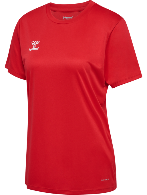 hmlESSENTIAL JERSEY S/S WOMAN, TRUE RED hmlESSENTIAL JERSEY S/S WOMAN, TRUE RED, packshot