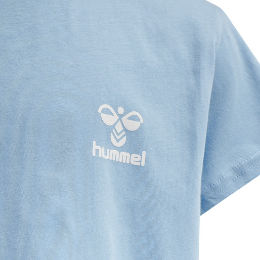 hmlMILLE T-SHIRT DRESS S/S, AIRY BLUE, packshot