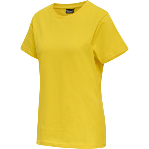 hmlRED HEAVY T-SHIRT S/S WOMAN, EMPIRE YELLOW, packshot