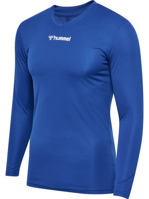 hmlBL ESSENTIAL TEE L/S, TRUE BLUE, packshot
