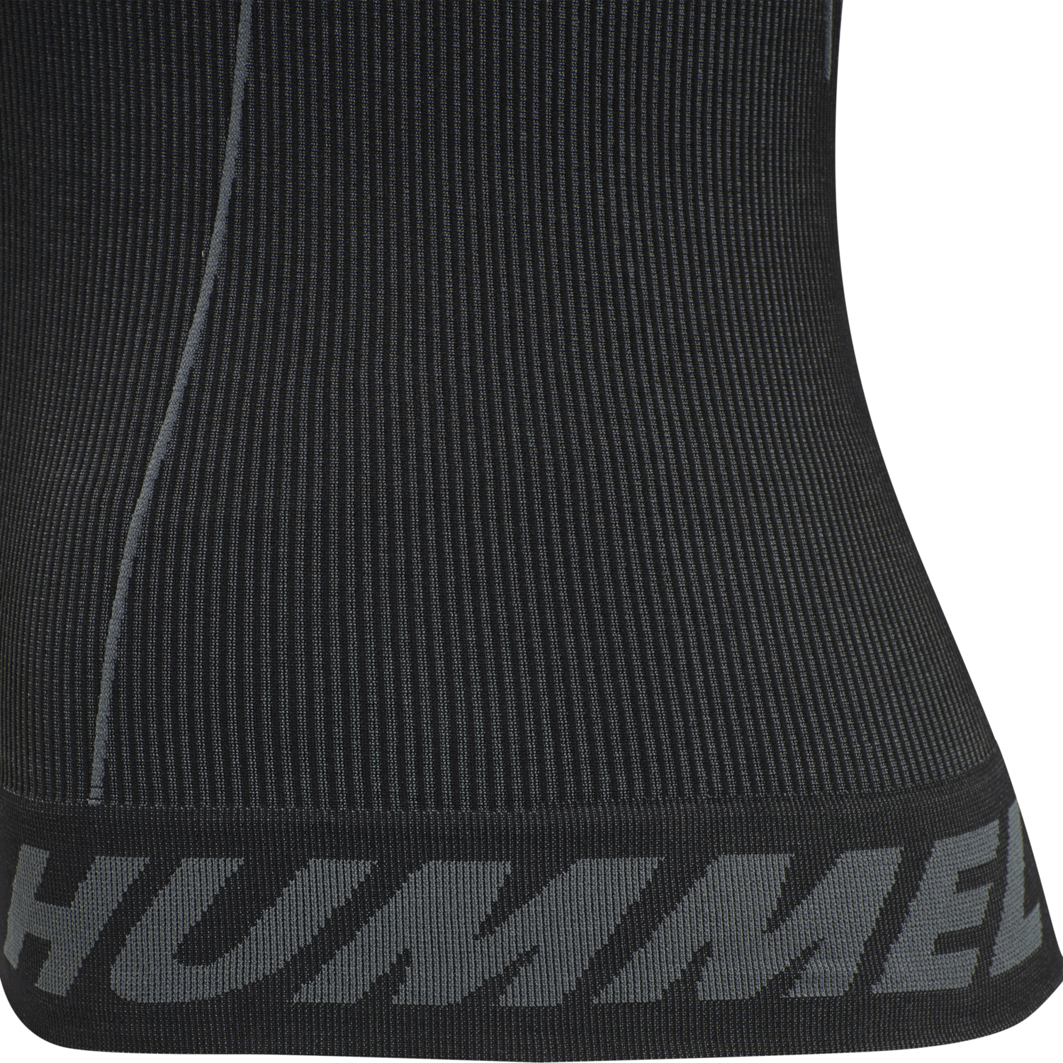 hmlTE CHRISTEL SEAMLESS TOP, BLACK/ASPHALT MELANGE, packshot