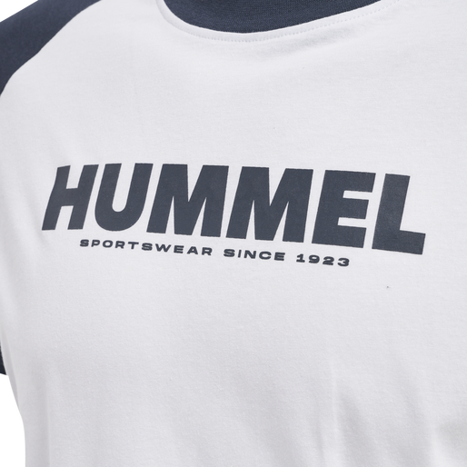 hmlLEGACY BLOCKED T-SHIRT, WHITE, packshot