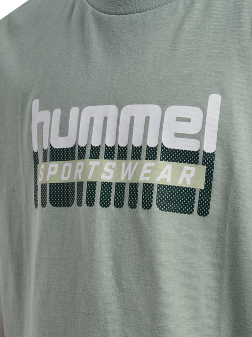 hmlTUKAS T-SHIRT S/S 2-PACK, BLACK IRIS/ICEBERG GREEN, packshot