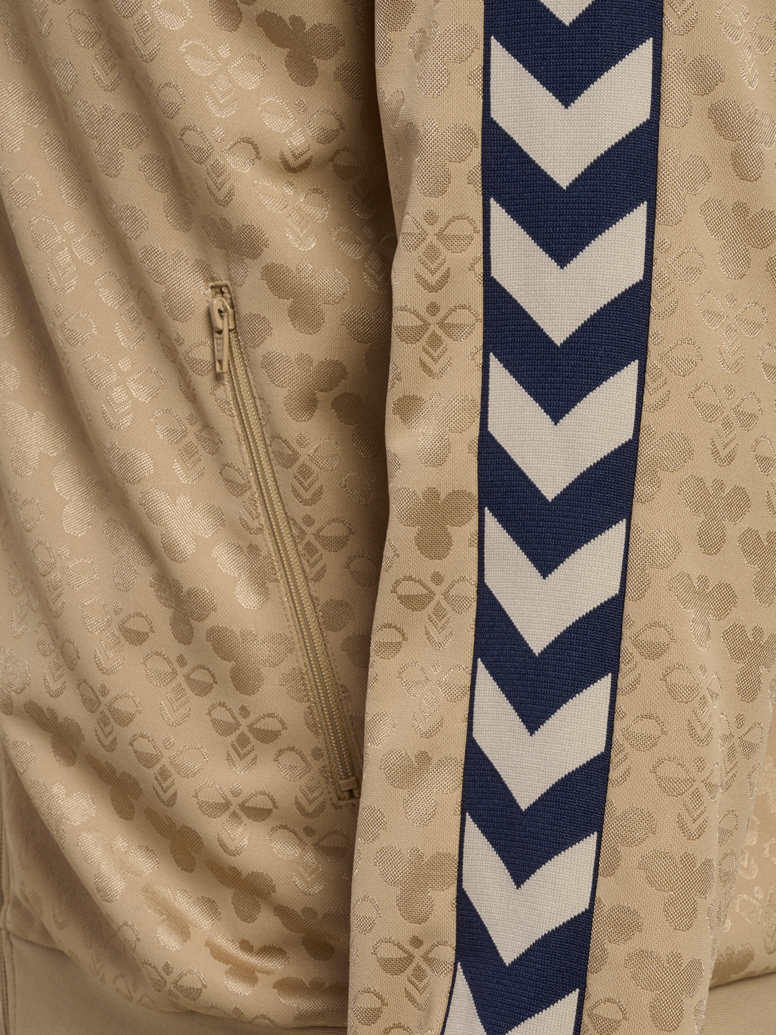 hmlARCHIVE REGULAR POLY JACKET AOP, CORNSTALK, packshot