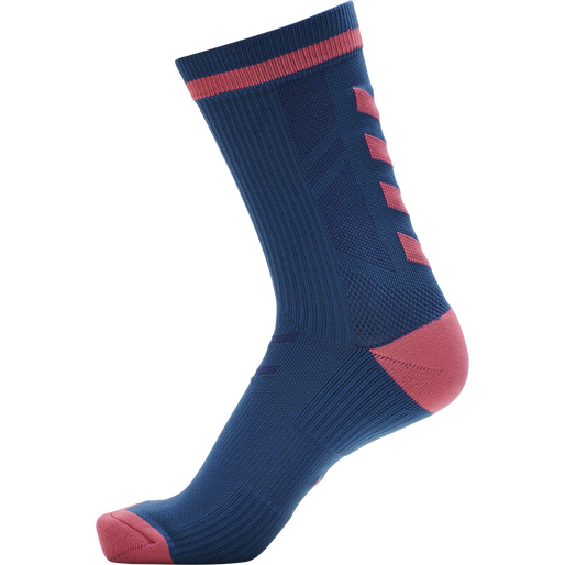 ELITE INDOOR SOCK LOW PA, BLUE CORAL/TEA ROSE, packshot