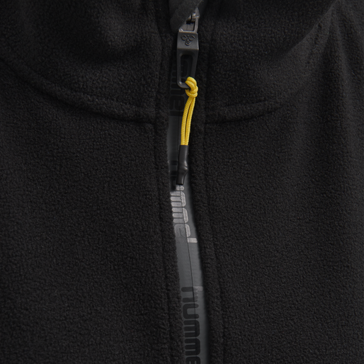 hmlNORTH FULL ZIP FLEECE JACKET, BLACK/ASPHALT, packshot