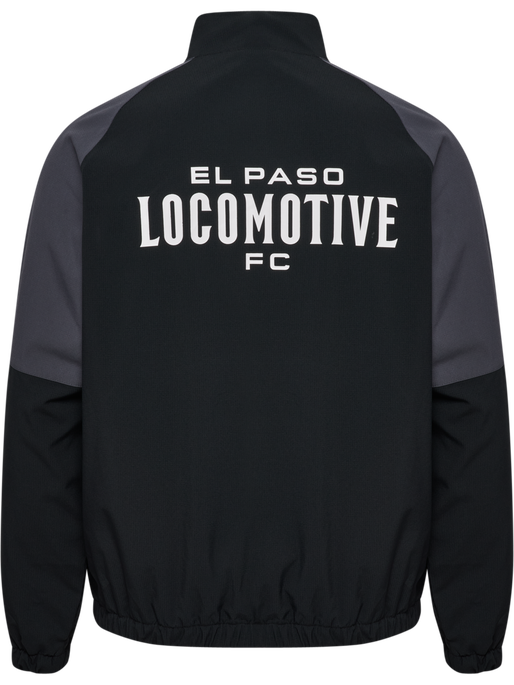hmlLOOSE TRACK ZIPJACKET SW EL PASO, BLACK, packshot