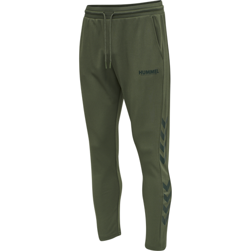 hmlLEGACY POLY TAPERED PANTS, BEETLE hmlLEGACY POLY TAPERED PANTS, BEETLE, packshot