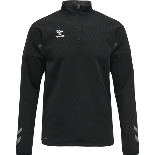 hmlLEAD PRO HALF ZIP, BLACK hmlLEAD PRO HALF ZIP, BLACK, packshot