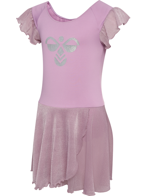 hmlJR MIX GLITTER DRESS, LAVENDER MIST hmlJR MIX GLITTER DRESS, LAVENDER MIST, packshot