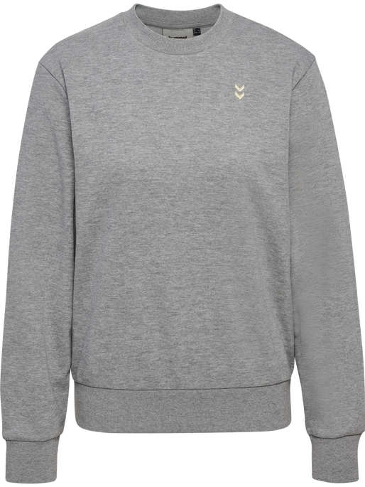 hmlPULSE W SWEAT CREWNECK, GREY MELANGE hmlPULSE W SWEAT CREWNECK, GREY MELANGE, packshot