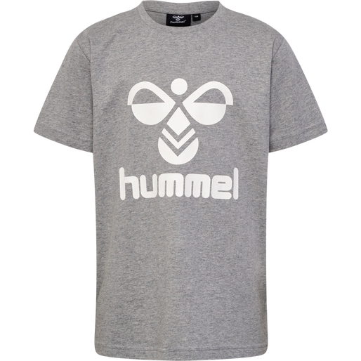 hmlTRES T-SHIRT S/S 2-PK, GREY MELANGE/TWILIGHT MAUVE, packshot