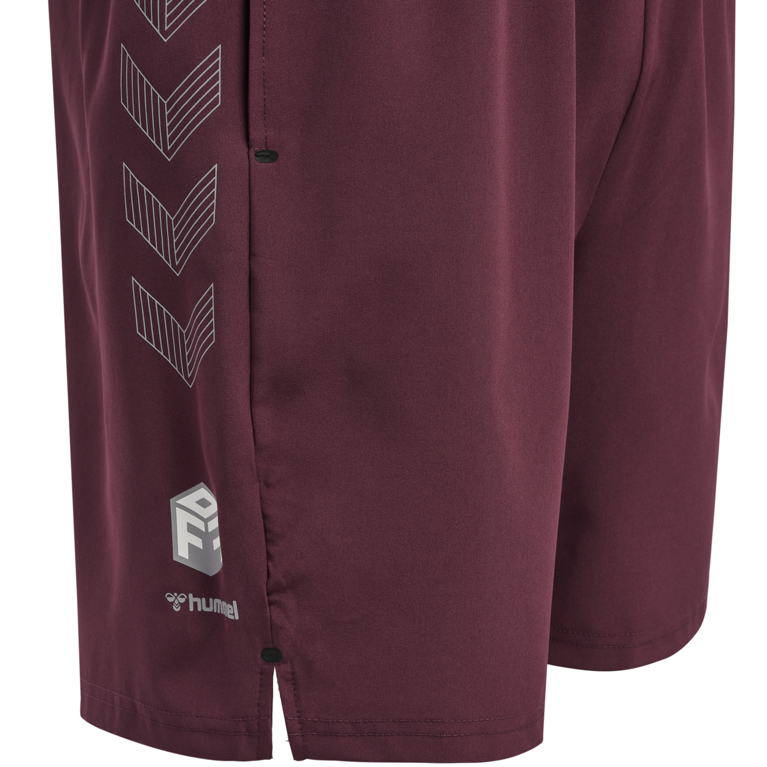 hmlMOVE GRID WOVEN SHORTS, GRAPE WINE, packshot
