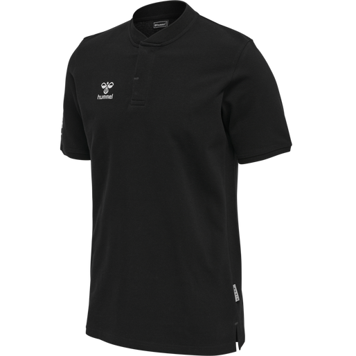 hmlMOVE GRID POLO, BLACK, packshot