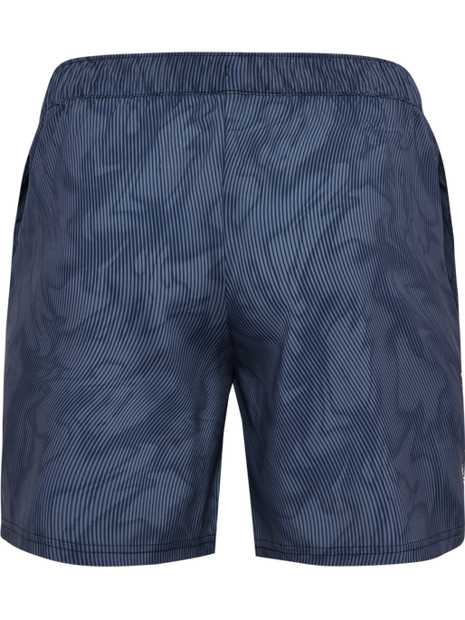 hmlPULSE AOP WORKOUT SHORTS SET, BLUE MIRAGE/DRESS BLUE, packshot