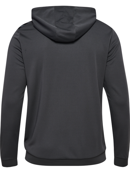 hmlAUTHENTIC PL ZIP HOODIE, ASPHALT, packshot