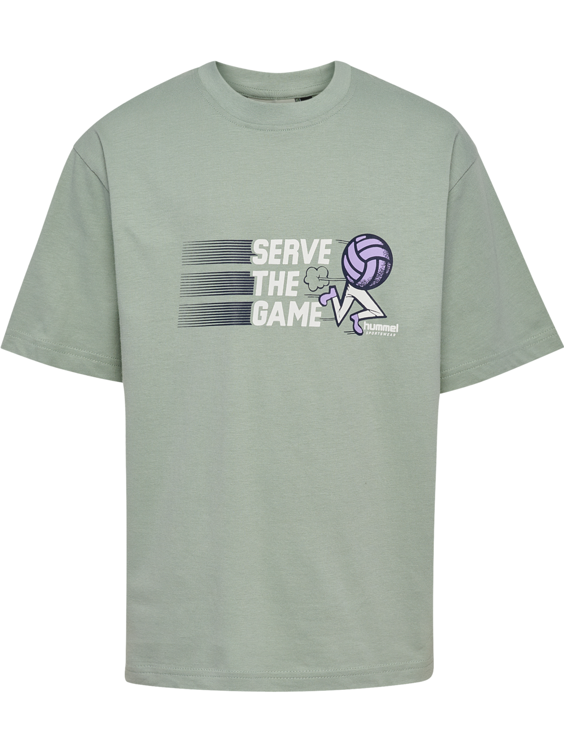 hmlJR LOOSE SET HS GRAPHIC, ICEBERG GREEN, packshot