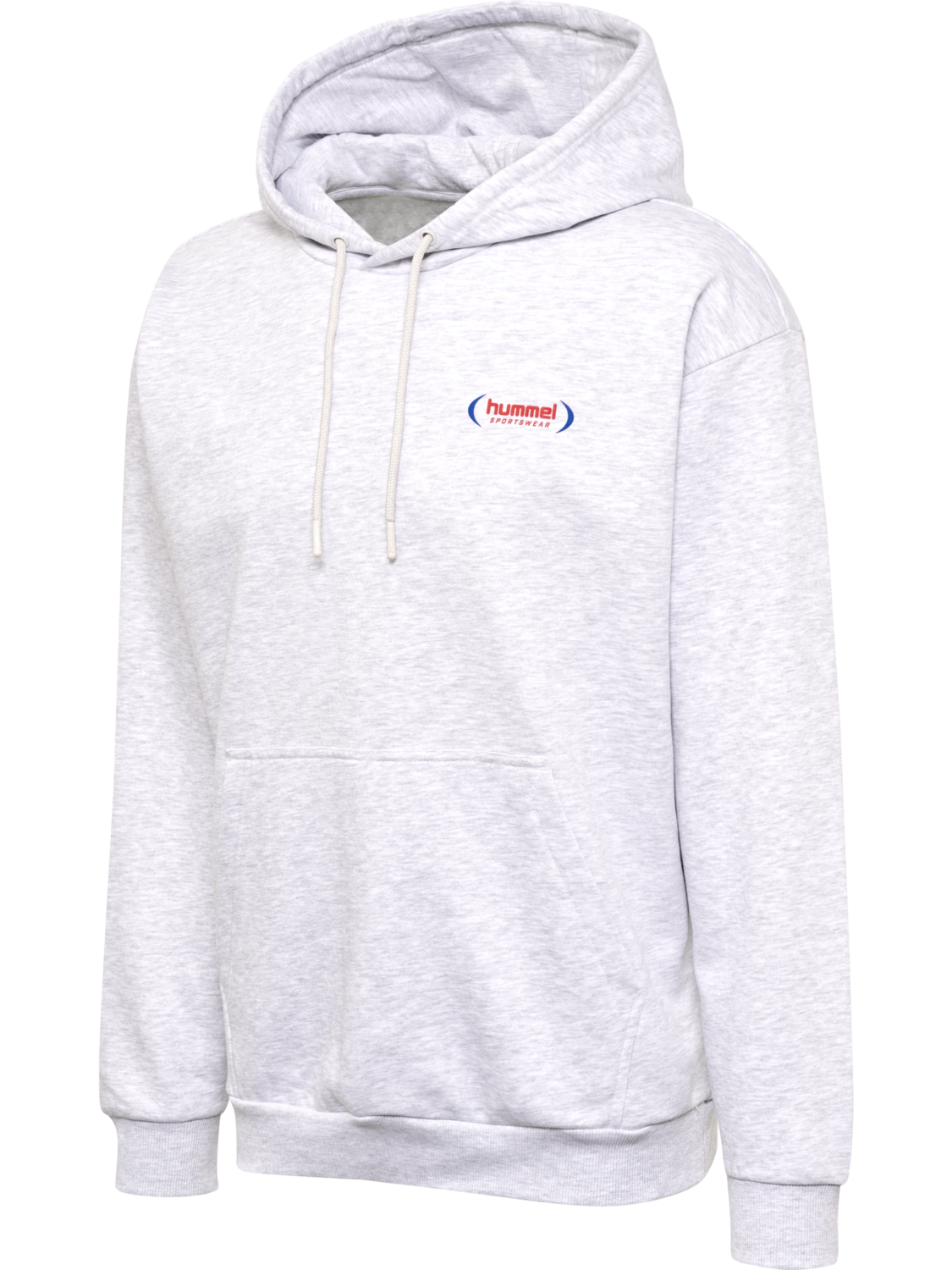 hmlFELIX LOOSE HOODIE, LIGHT GREY MELANGE, packshot