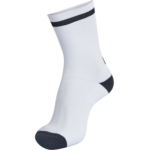 ELITE INDOOR SOCK LOW, WHITE/BLACK, packshot