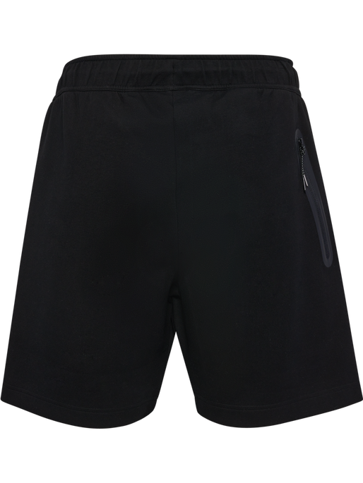 hmlTECH FLEECE SHORTS, BLACK, packshot