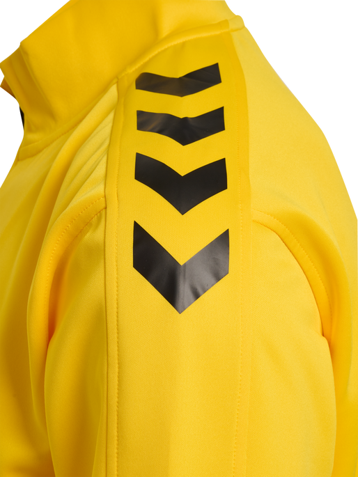 hmlCORE XK POLY ZIP SWEAT, SPORTS YELLOW hmlCORE XK POLY ZIP SWEAT, SPORTS YELLOW, packshot